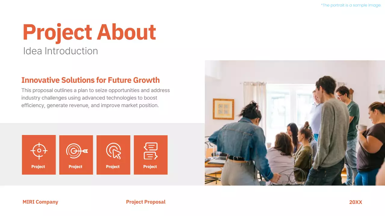 Presentasi Proyek Profesional Orange