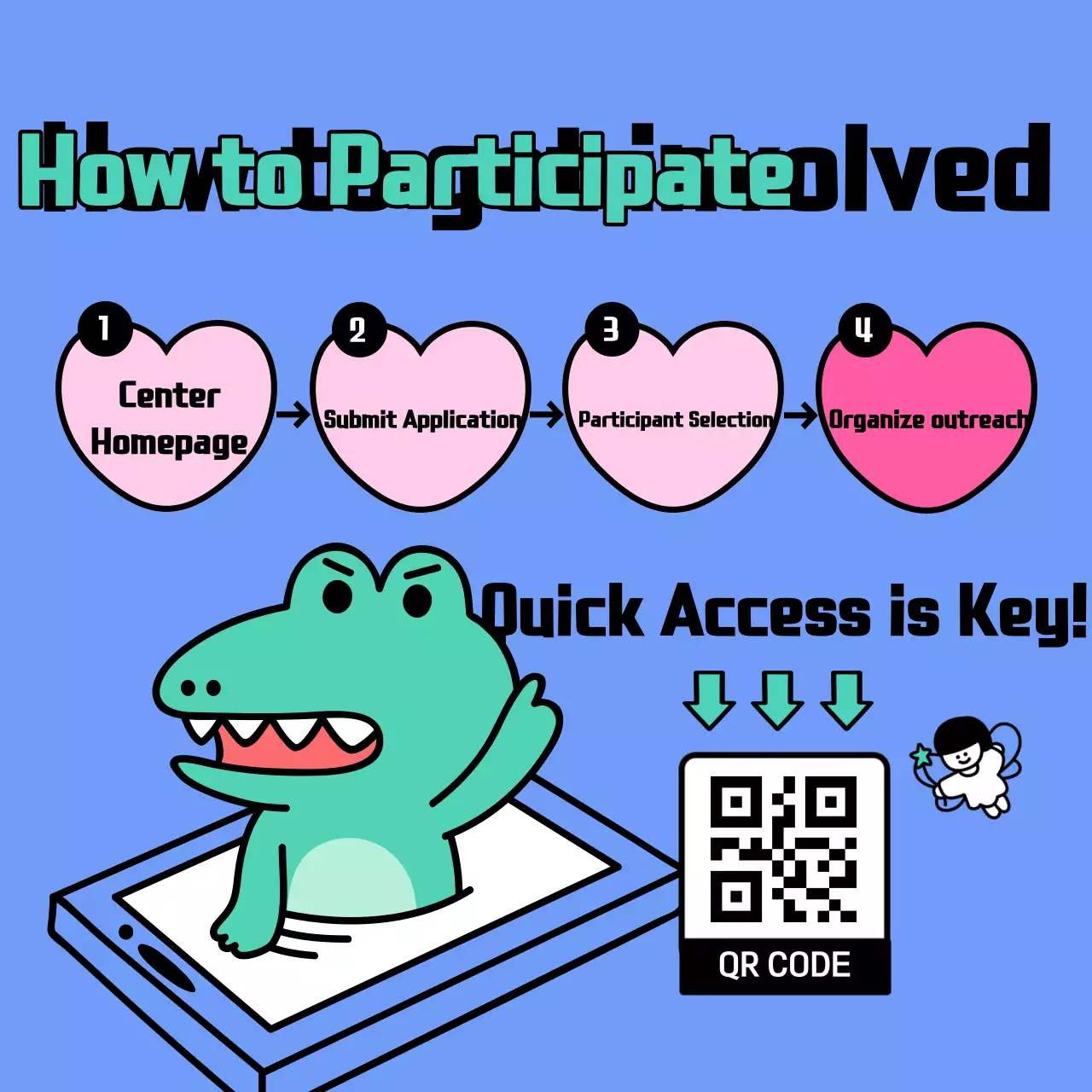 Instagram Carousel Tuyển dụng tình nguyện viên hoạt hình đầy màu sắc