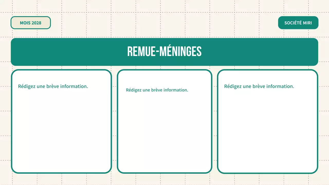 guide de brainstorming vert et moderne