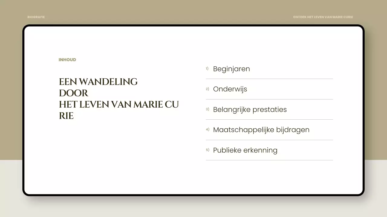presentatie zwarte klassieke biografie