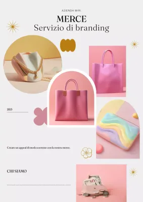 Pubblicità di moda moderna in rosa