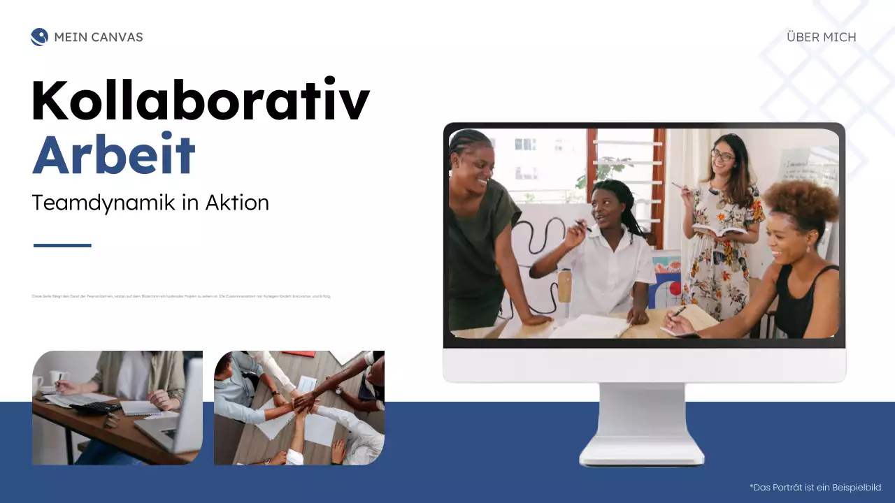 blue modern about me business