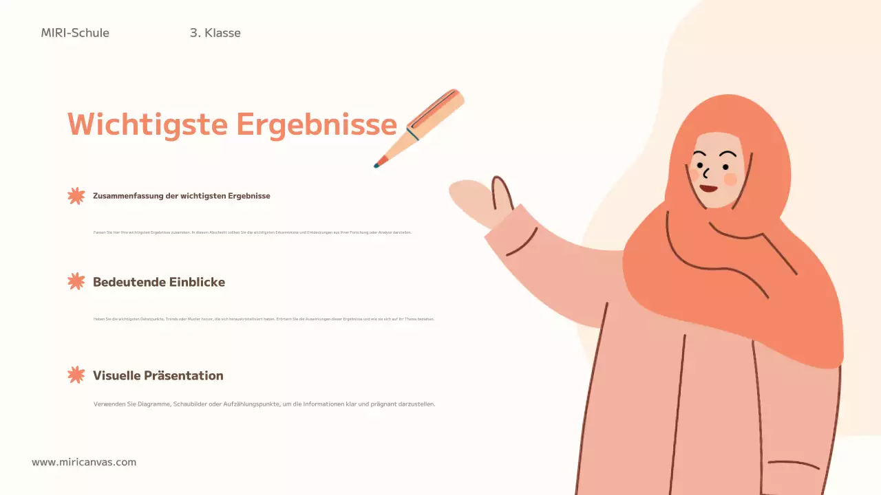 orangefarbene trendige Bildungsklasse