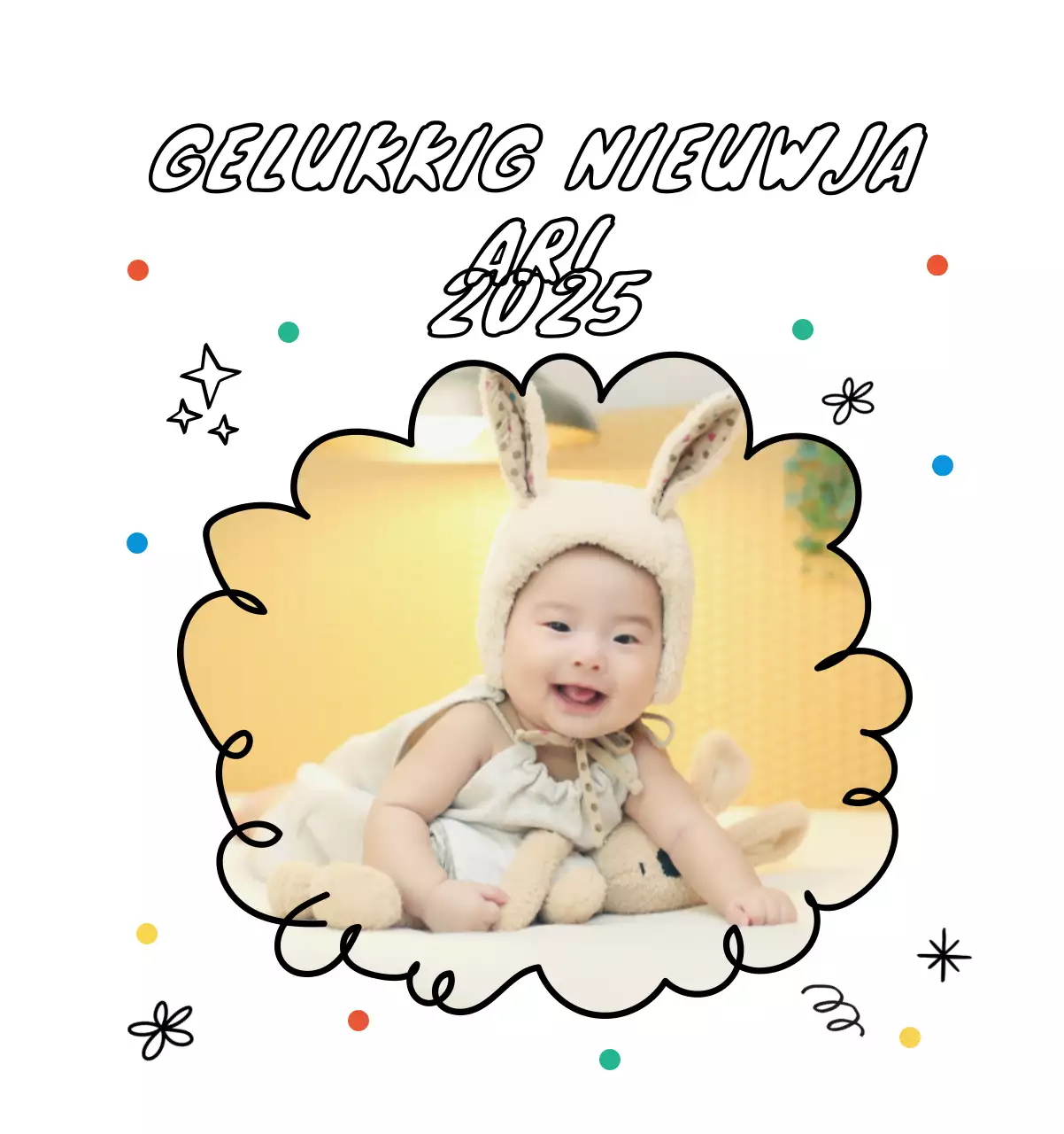 Schattige nieuwjaarskalender