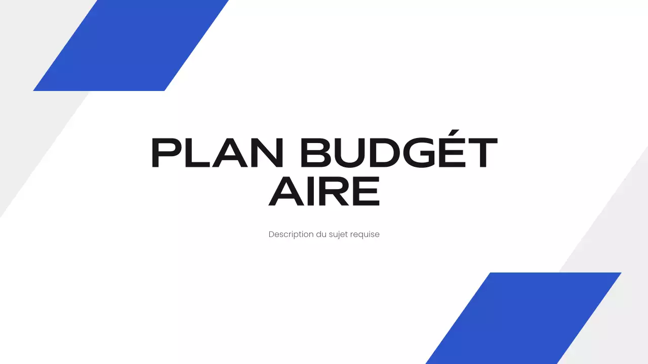 Présentation d'entreprise moderne de couleur bleue