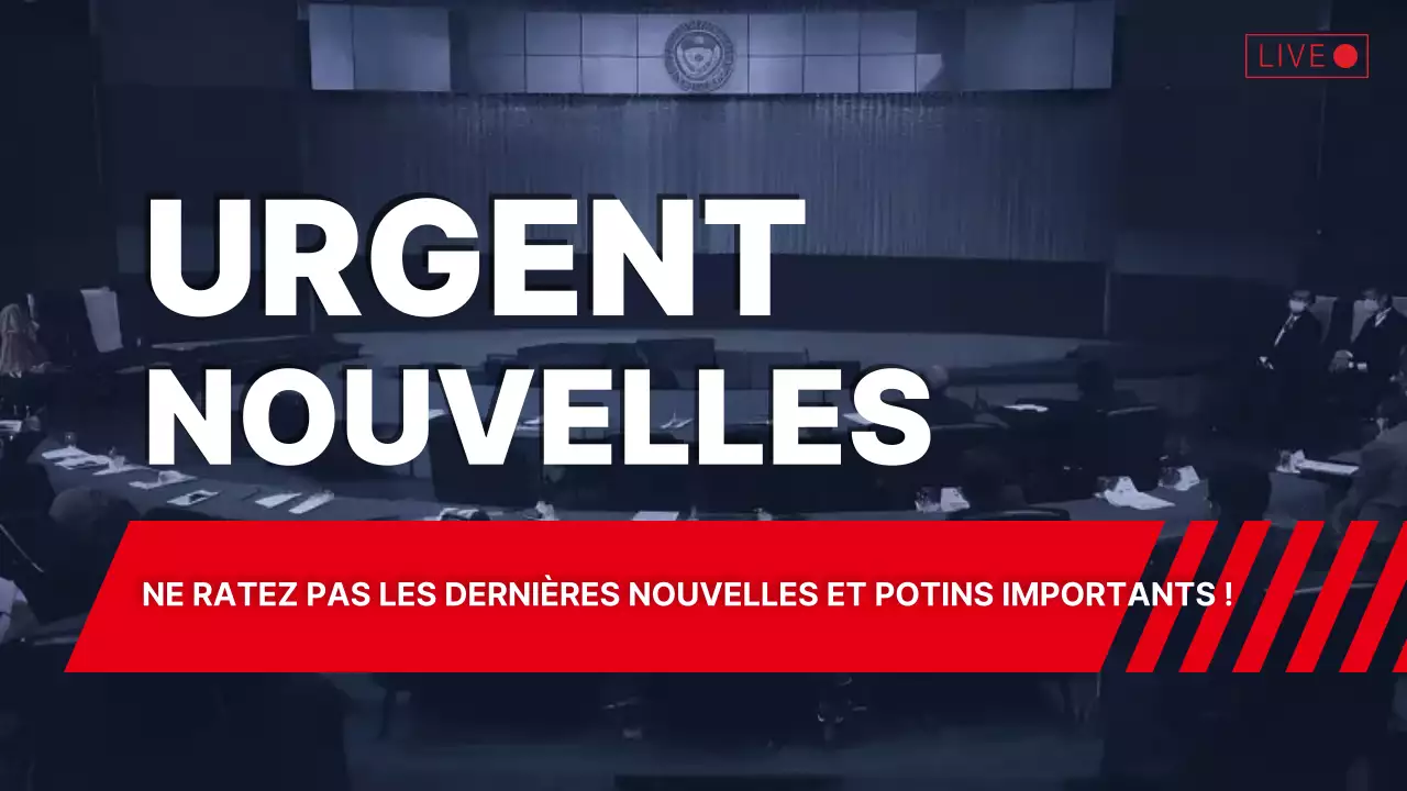 annonce de nouvelles en gras rouge