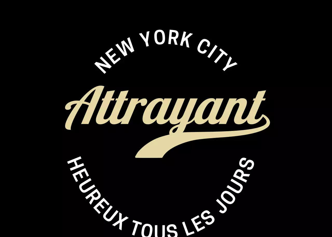 Typographie manuscrite en beige