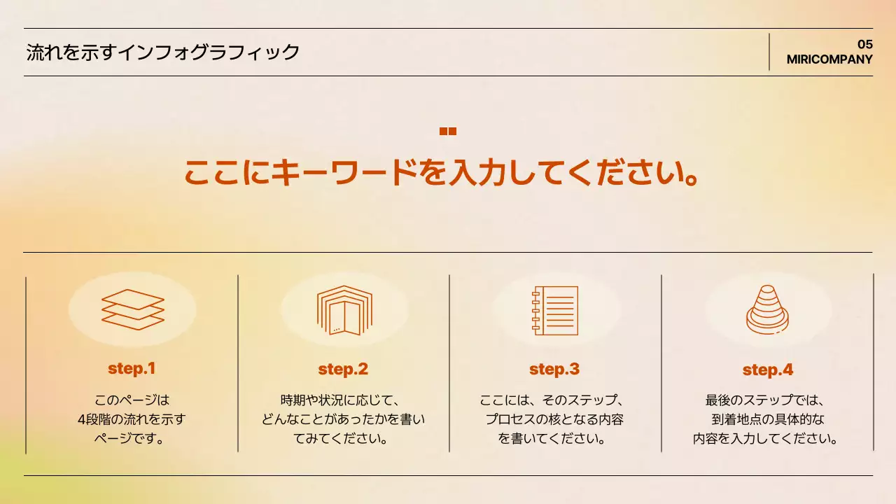 ベージュ シンプル 企画書 プレゼンテーション