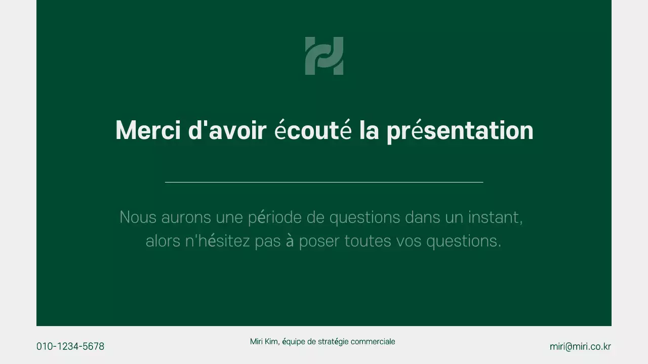 Un plan d'affaires propre, vert et gris pour l'année à venir