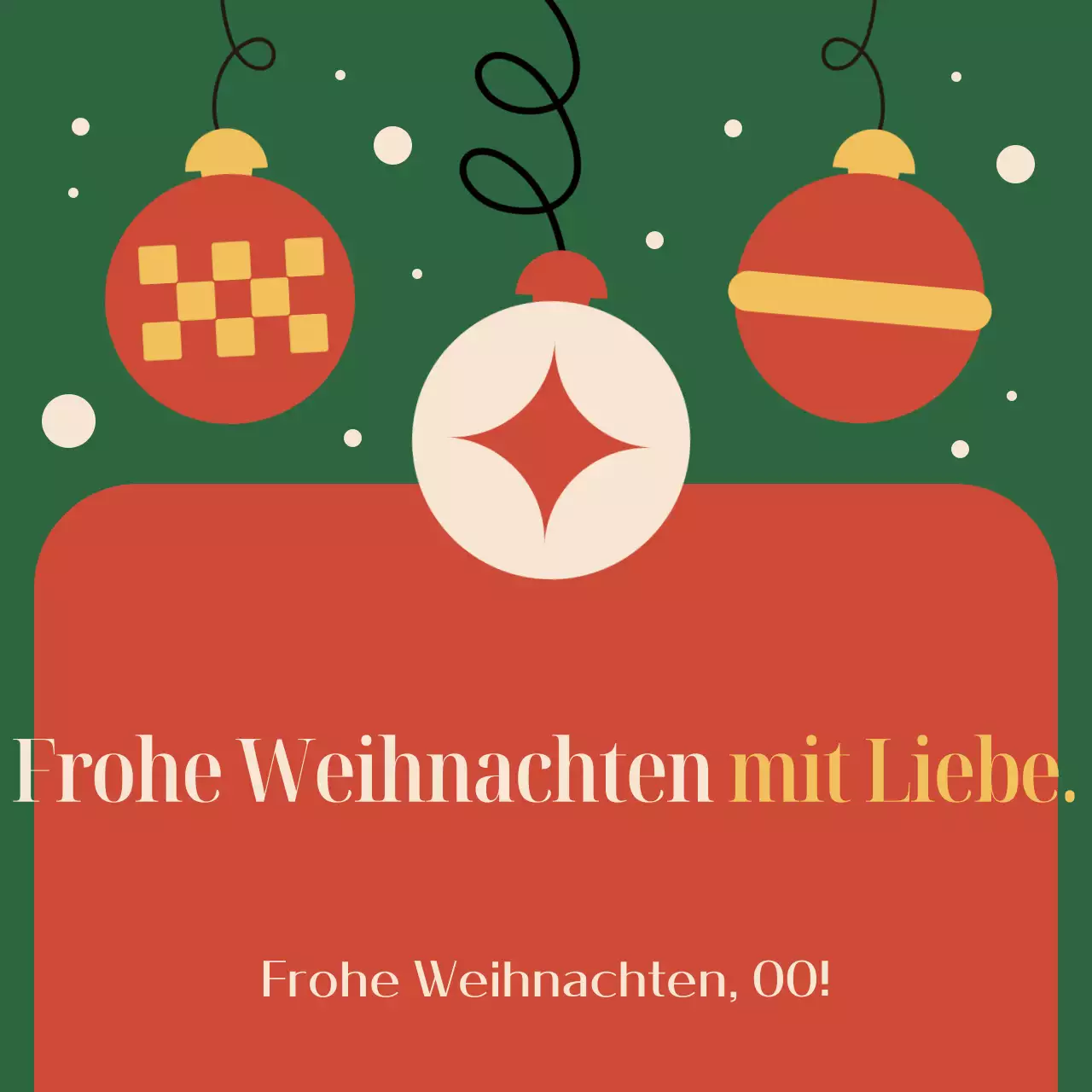 Rote Vintage-Weihnachtsplanung