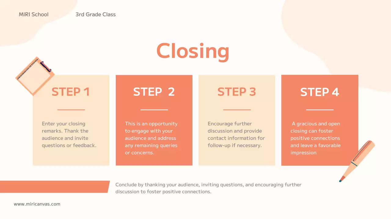 Orange Simple School Presentation