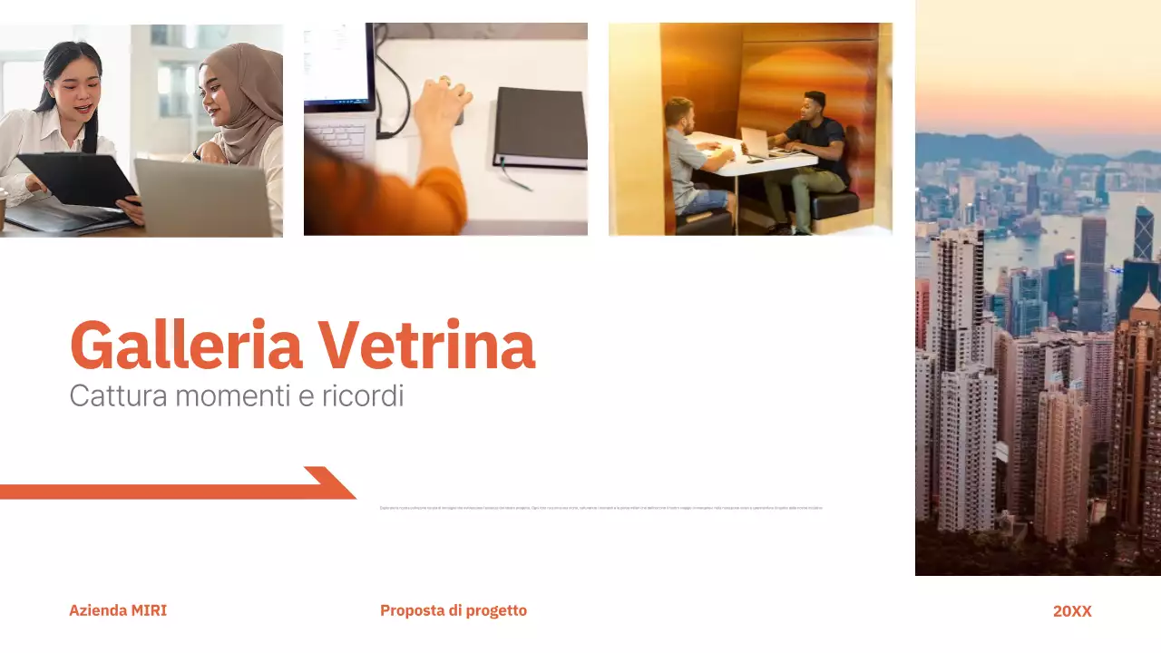 rosso proposta di progetto moderno business