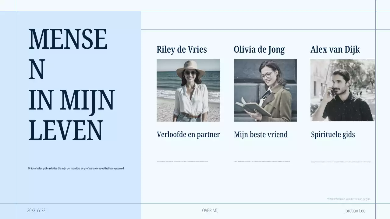 blauw modern zelf-introductie portfolio