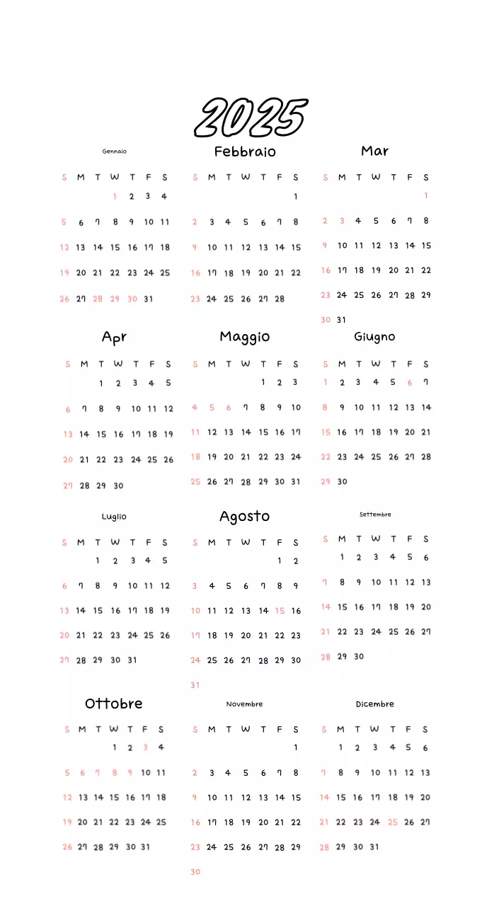 Simpatico calendario fotografico