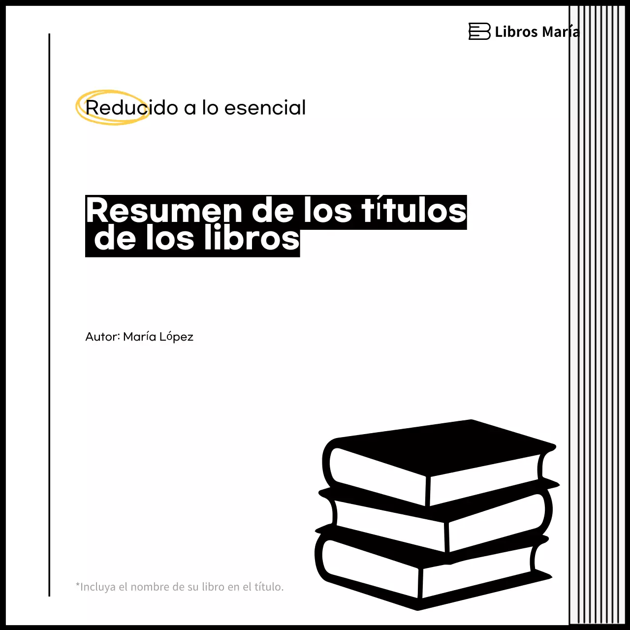 Promover la lectura simple en blanco y negro