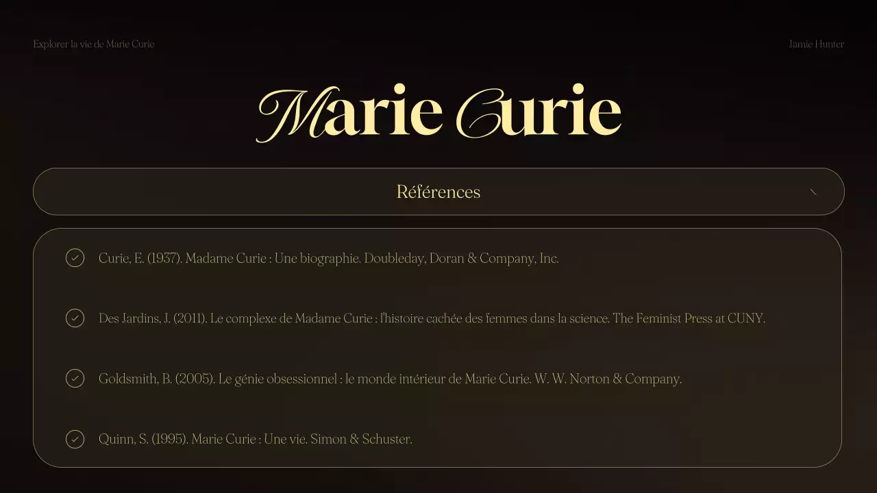 conférence scientifique "black vintage