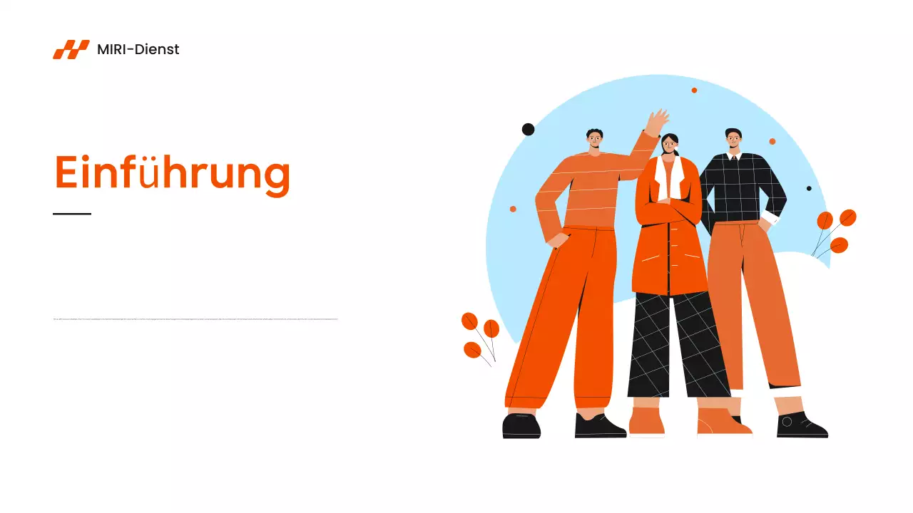 orange modern service Einführung