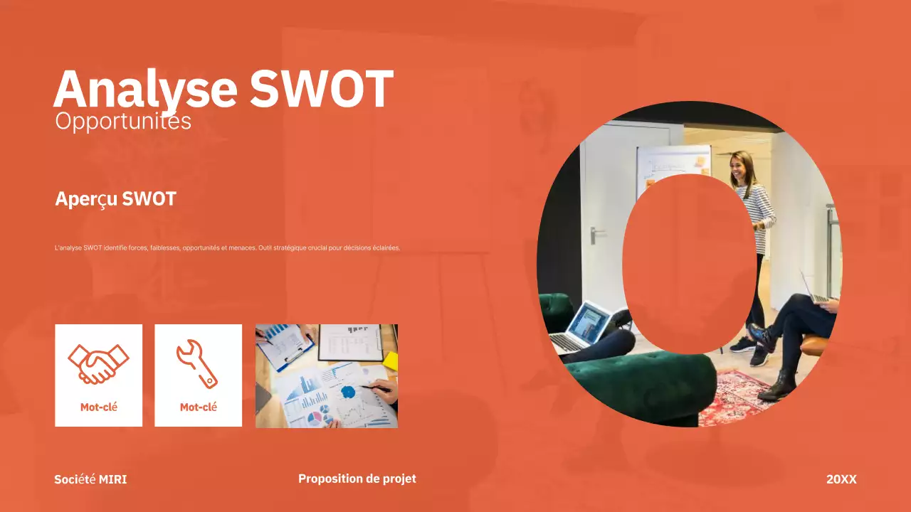 rouge moderne proposition de projet entreprise