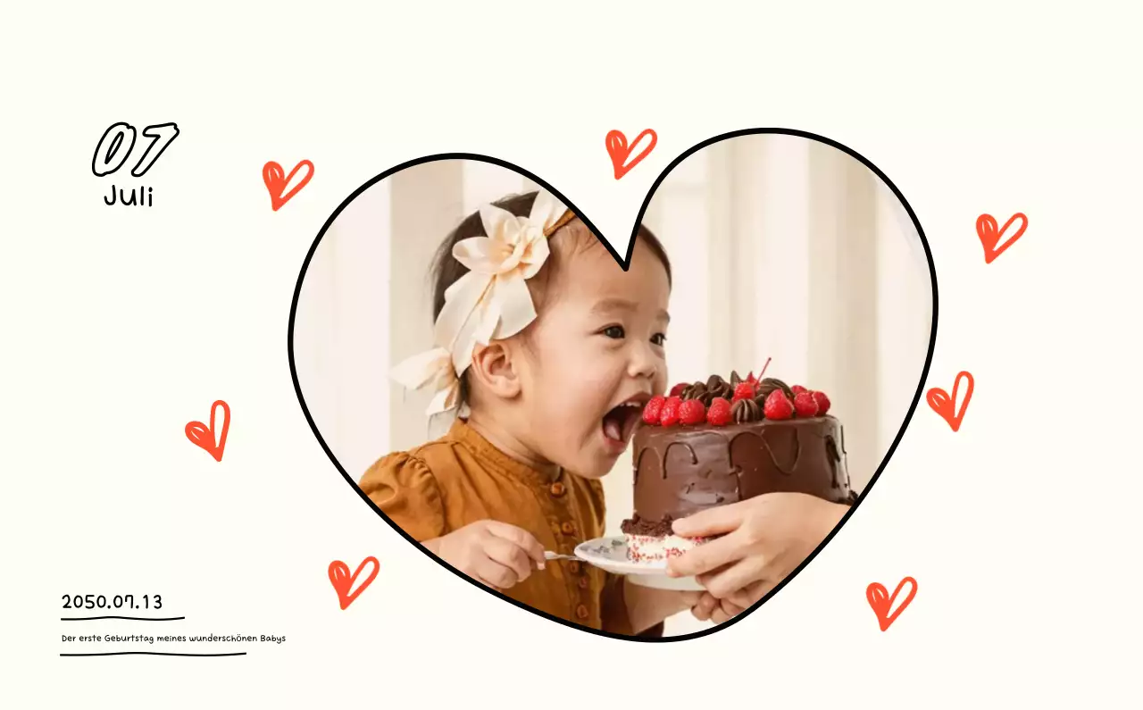 Niedliche Zeichnung Fotokalender