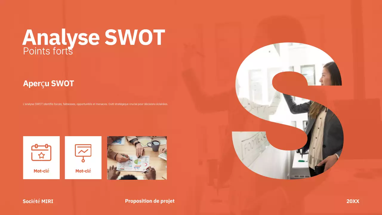 rouge moderne proposition de projet entreprise