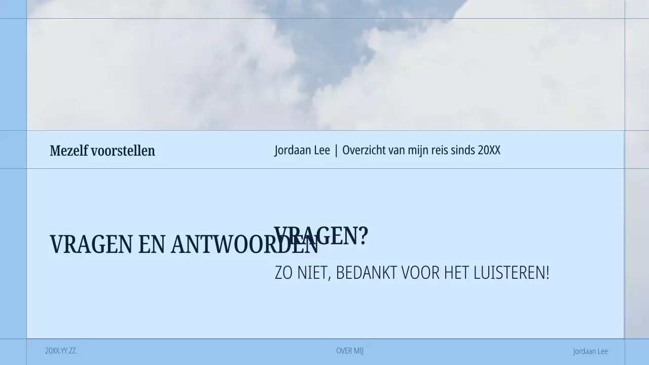 blauw modern zelf-introductie portfolio