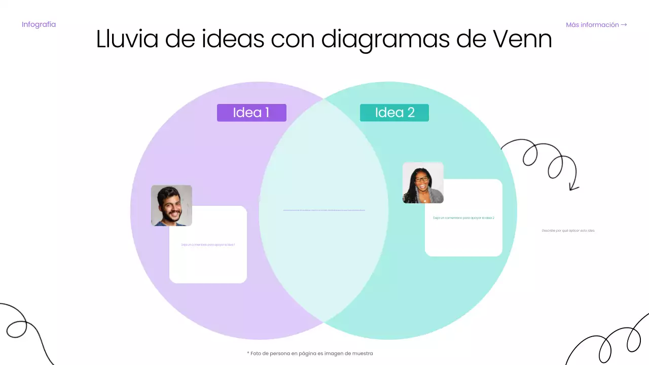 guía básica de brainstorming digital púrpura