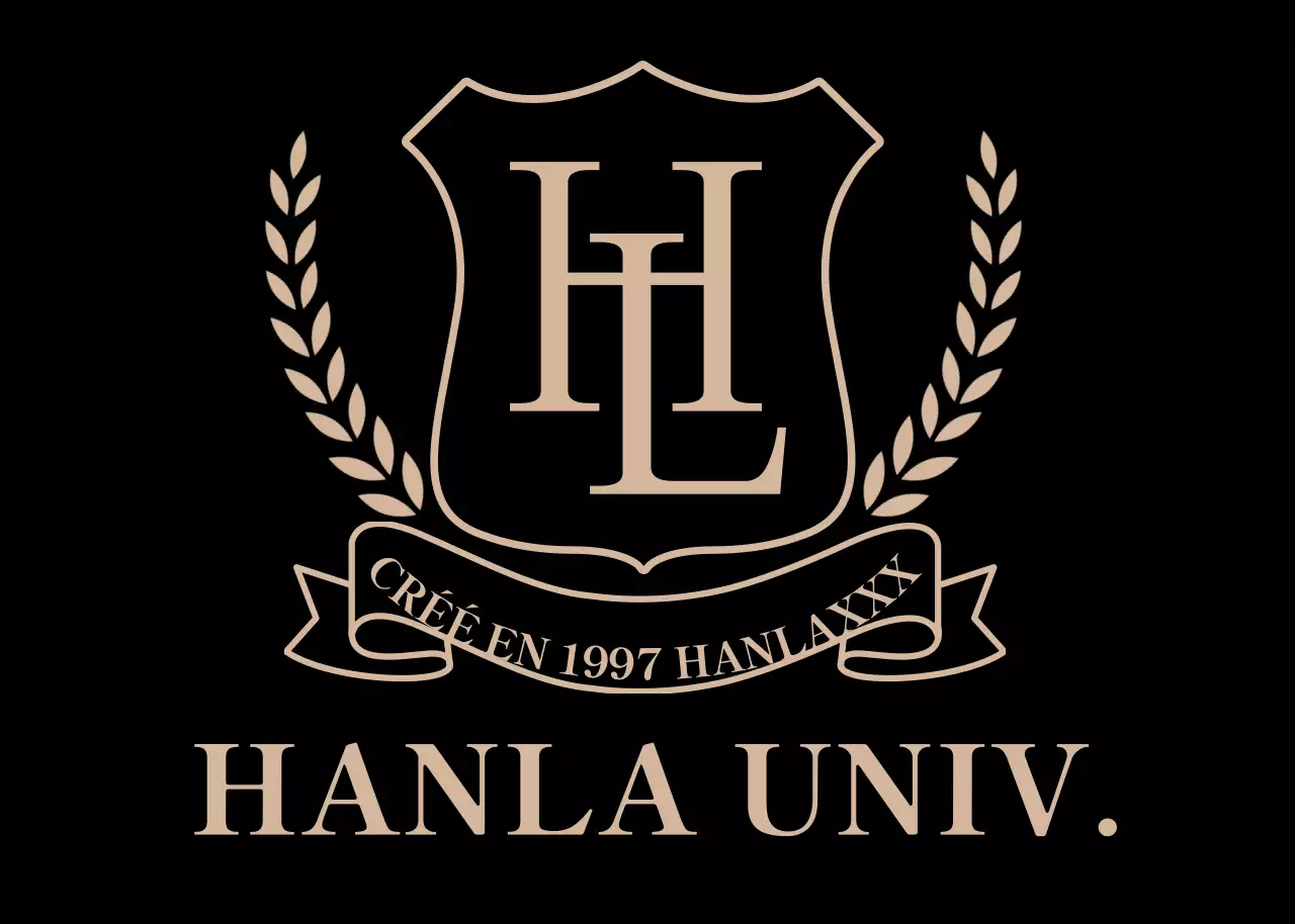 Logo classique de l'université en or