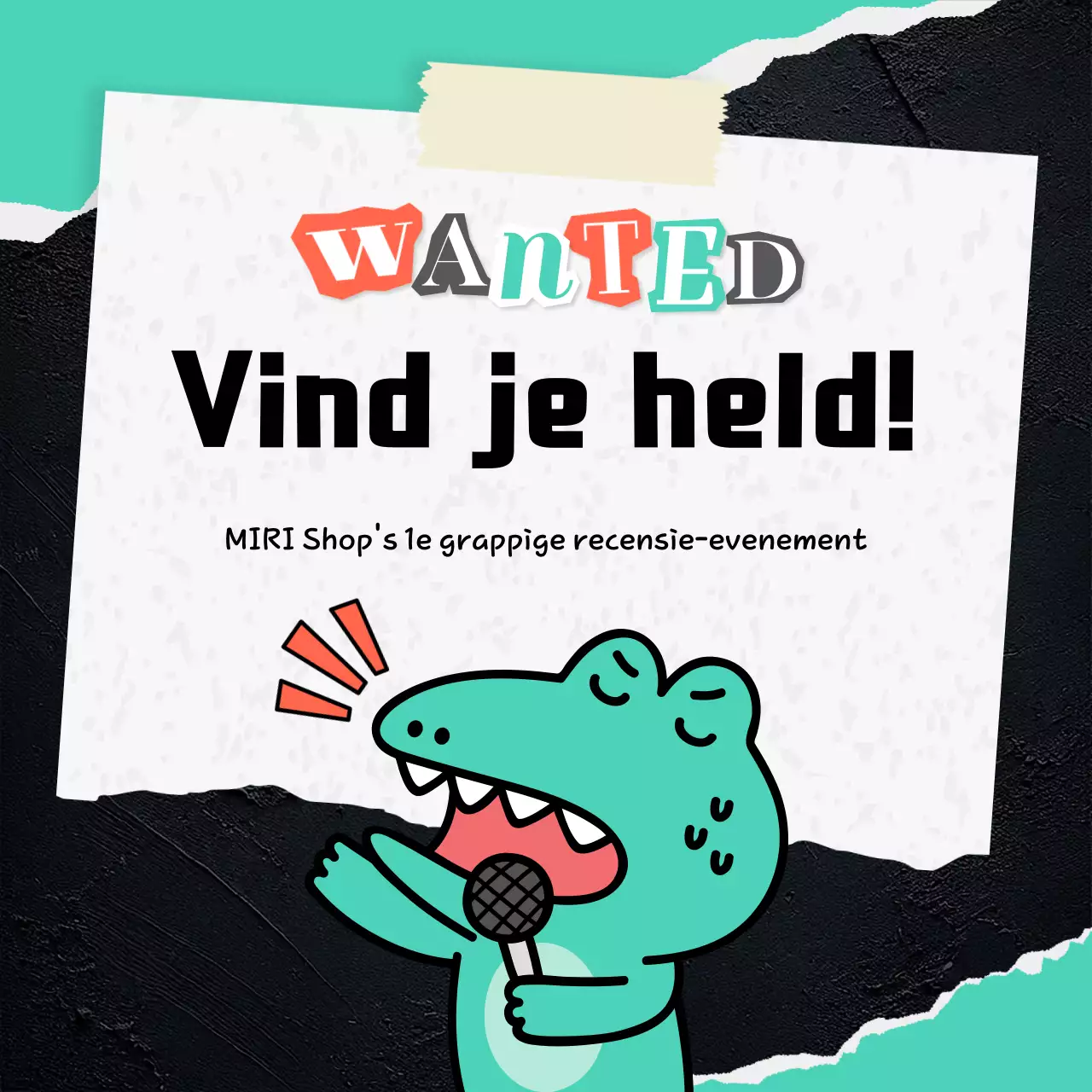 Aankondiging van het Mint Gag Event