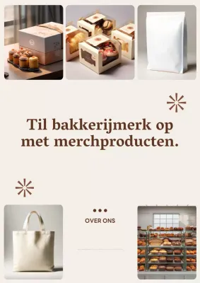Beige moderne bakkerij promotie