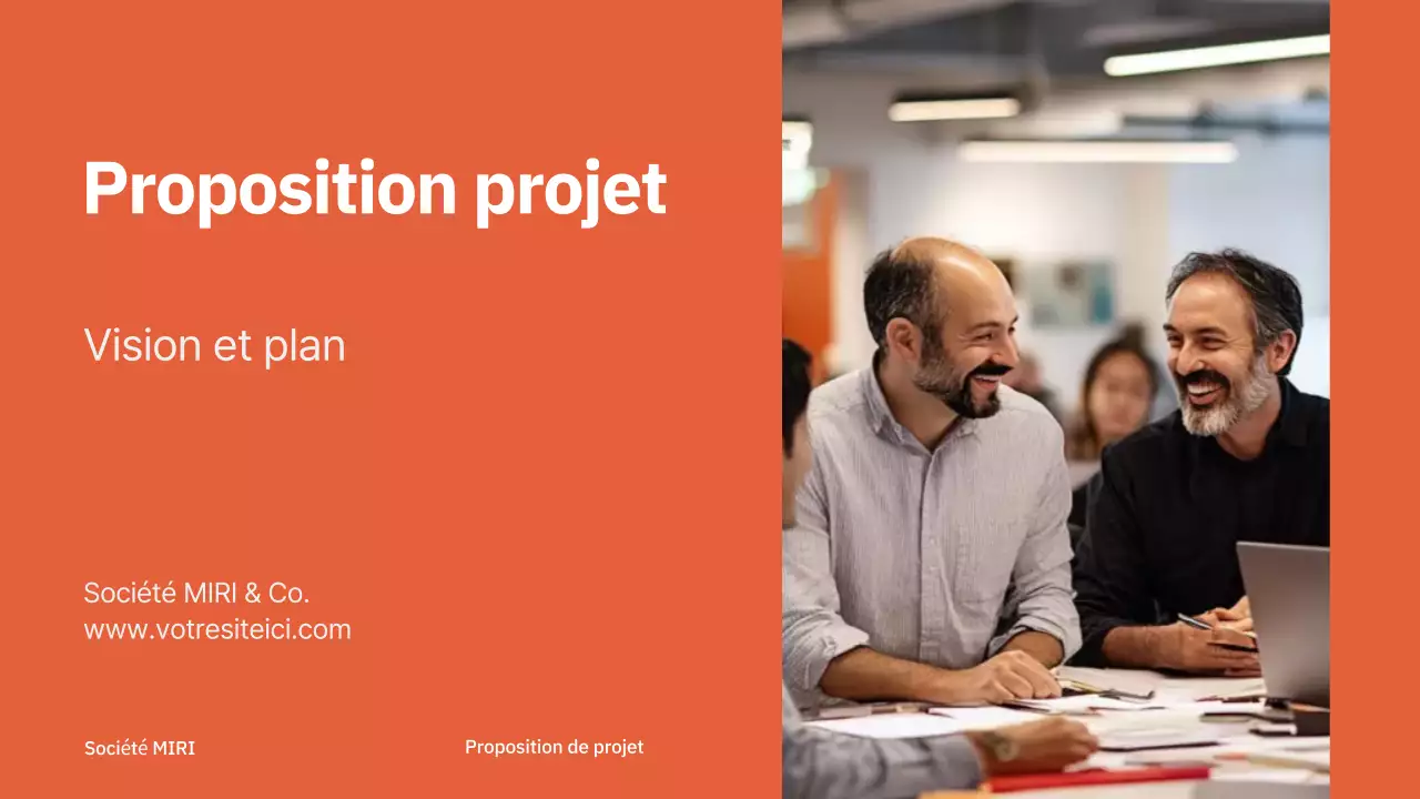 rouge moderne proposition de projet entreprise