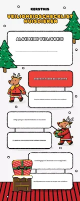 rode moderne vakantie huisdieren veiligheids checklist