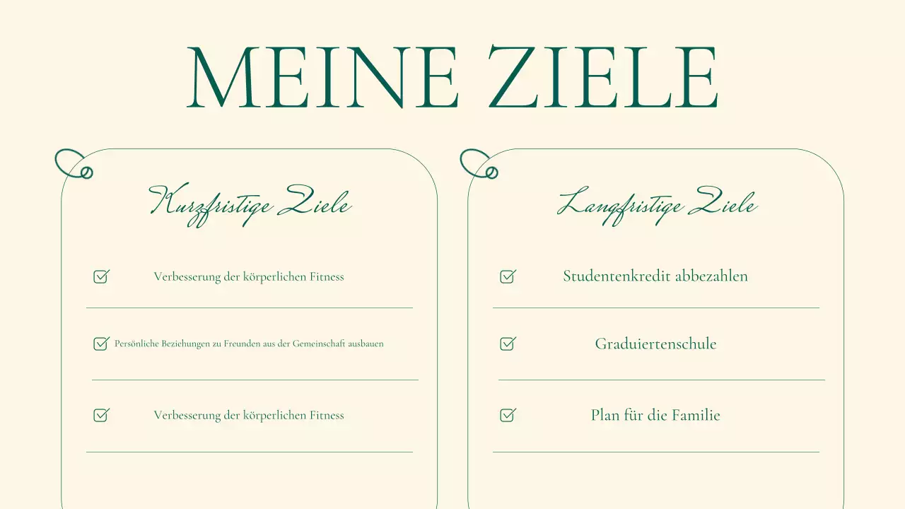 beige elegantes Lifestyle-Portfolio