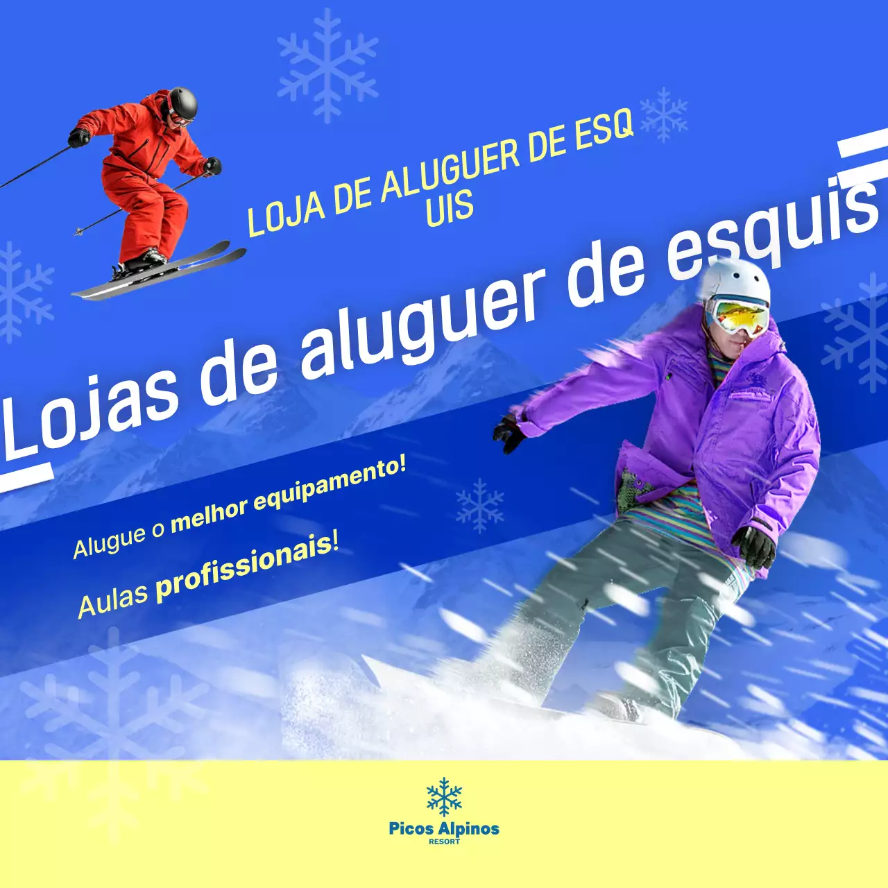Faixa azul para artigos desportivos