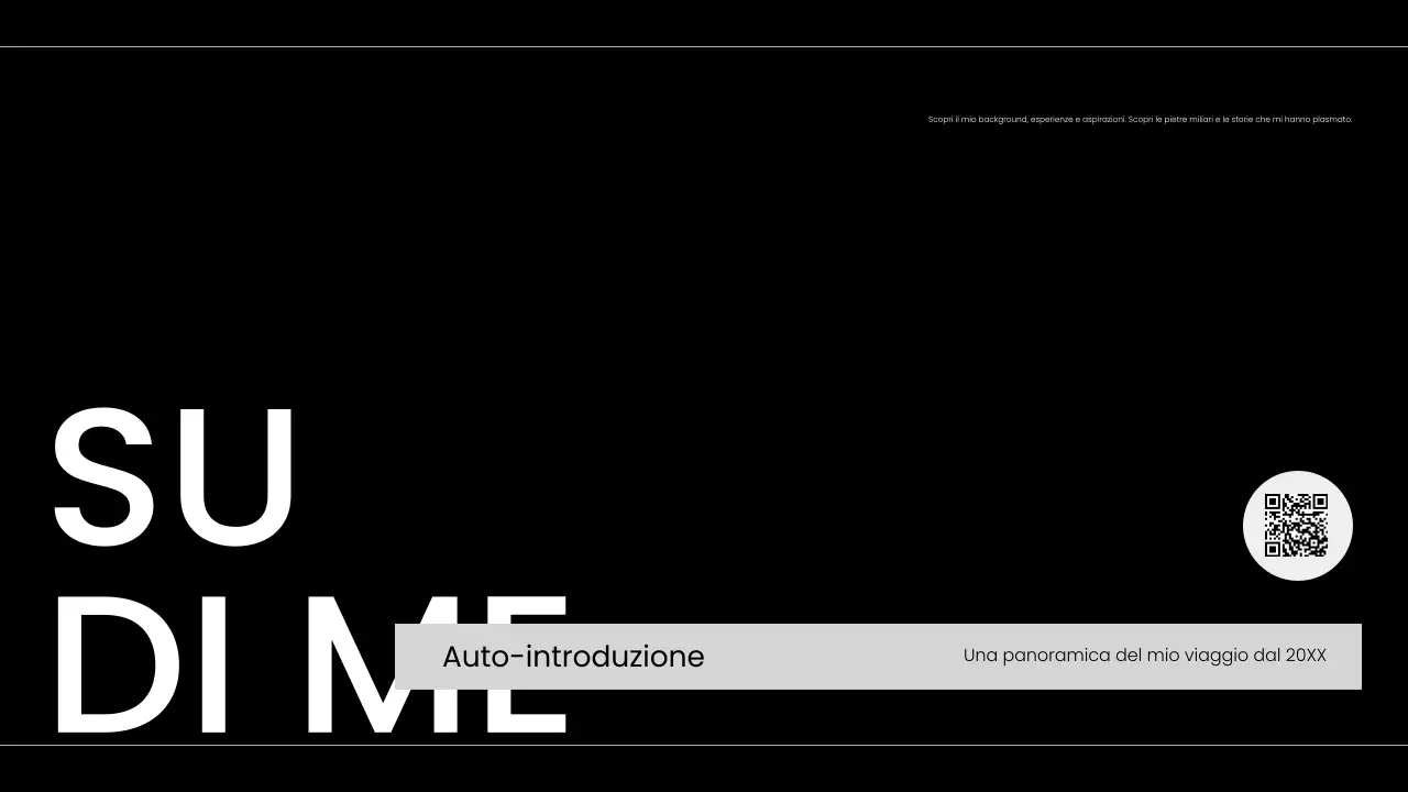 portfolio moderno di presentazione in bianco e nero