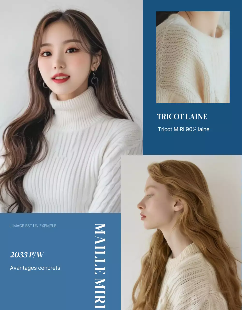 Événement de mode moderne bleu clair