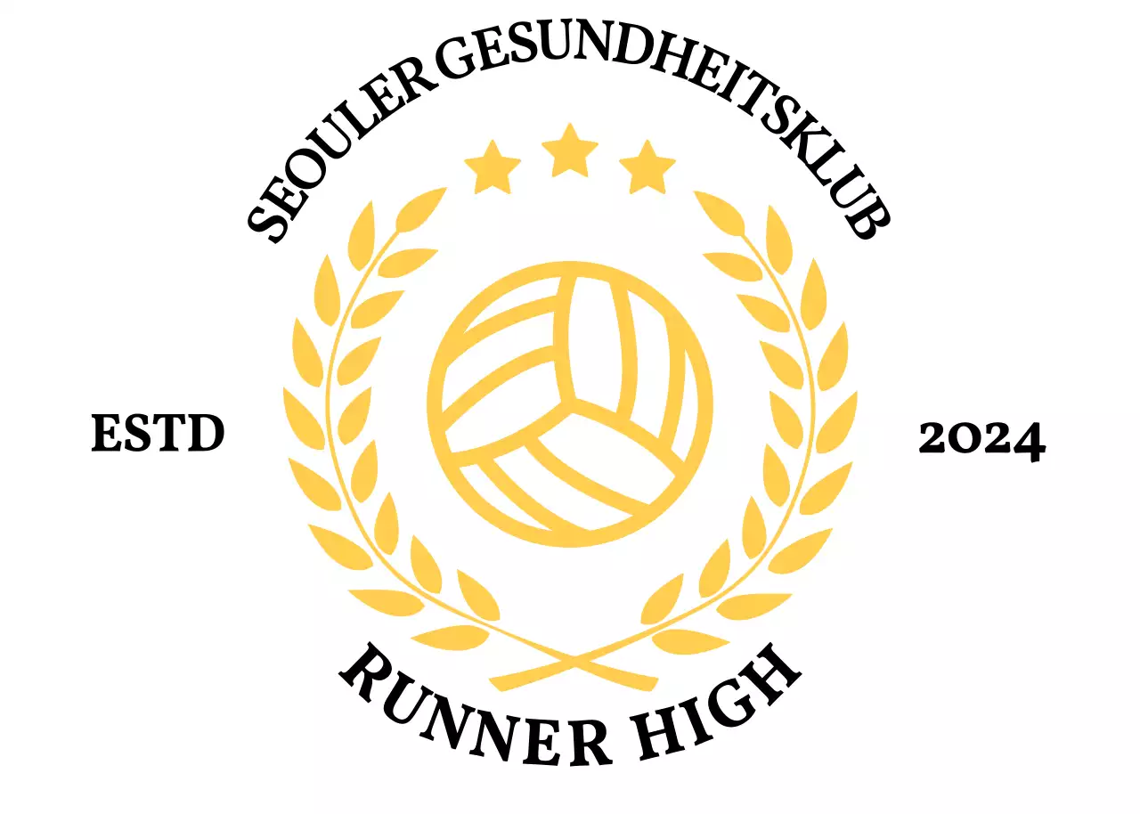 Einfaches Logo eines Sportvereins mit Lorbeeren