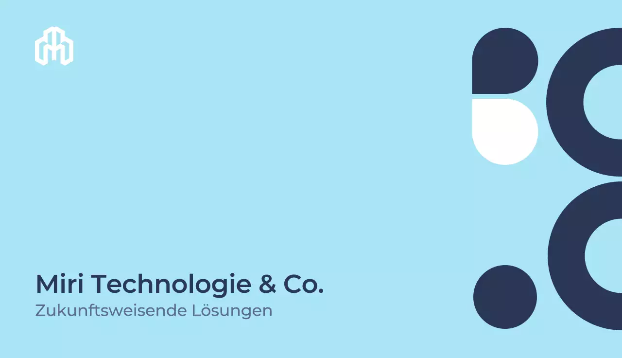 blaue moderne Visitenkarte