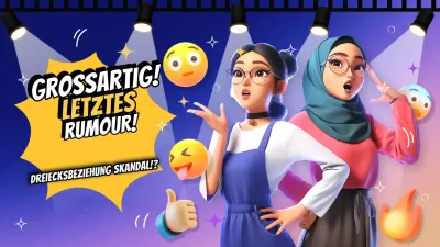 lila trendy Gerücht Ankündigung