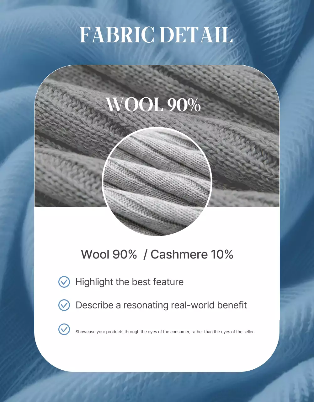 Blue Modern Fashion Promotion Poster