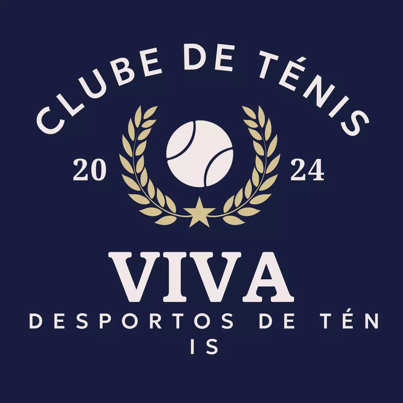 Logótipo de ténis clássico azul-marinho