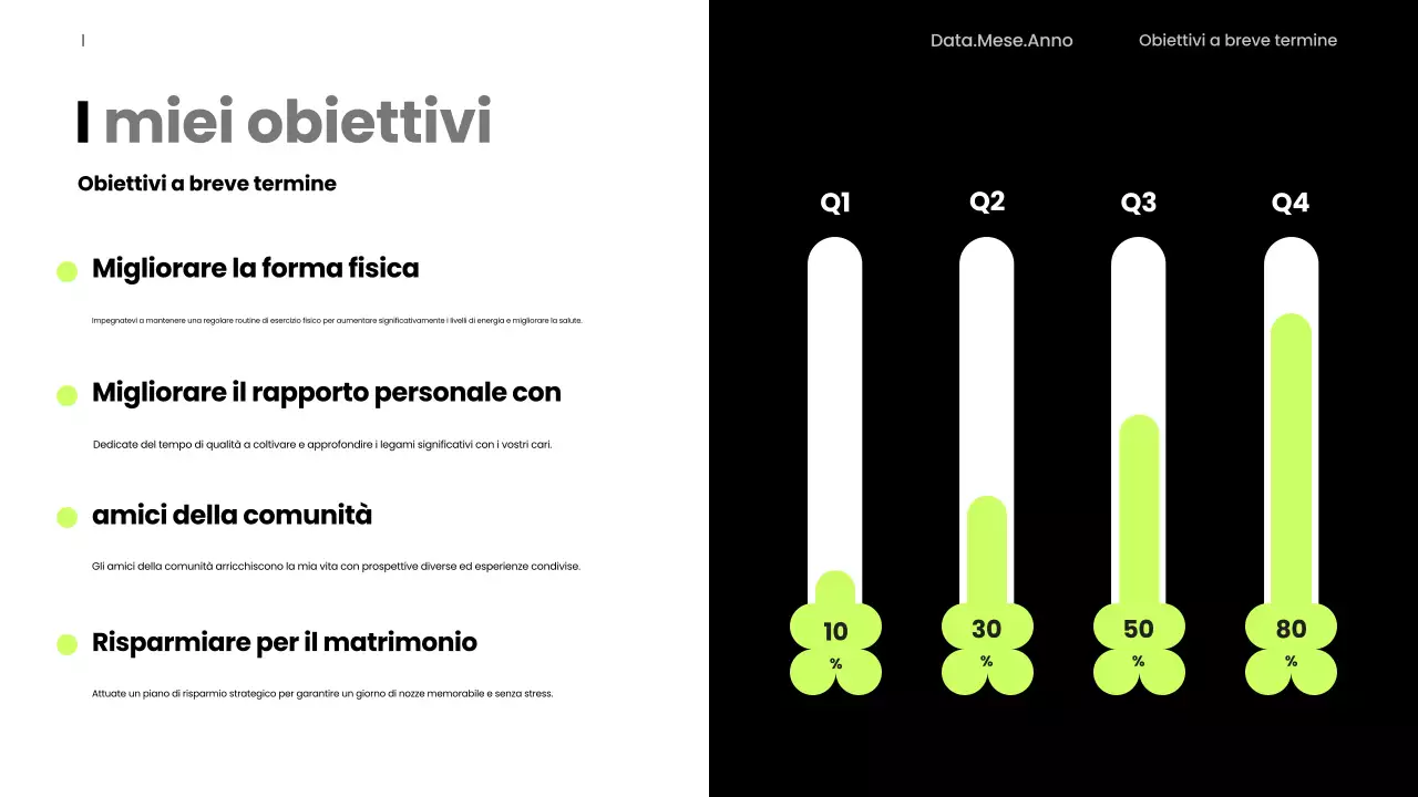 annuncio di presentazione moderno al neon