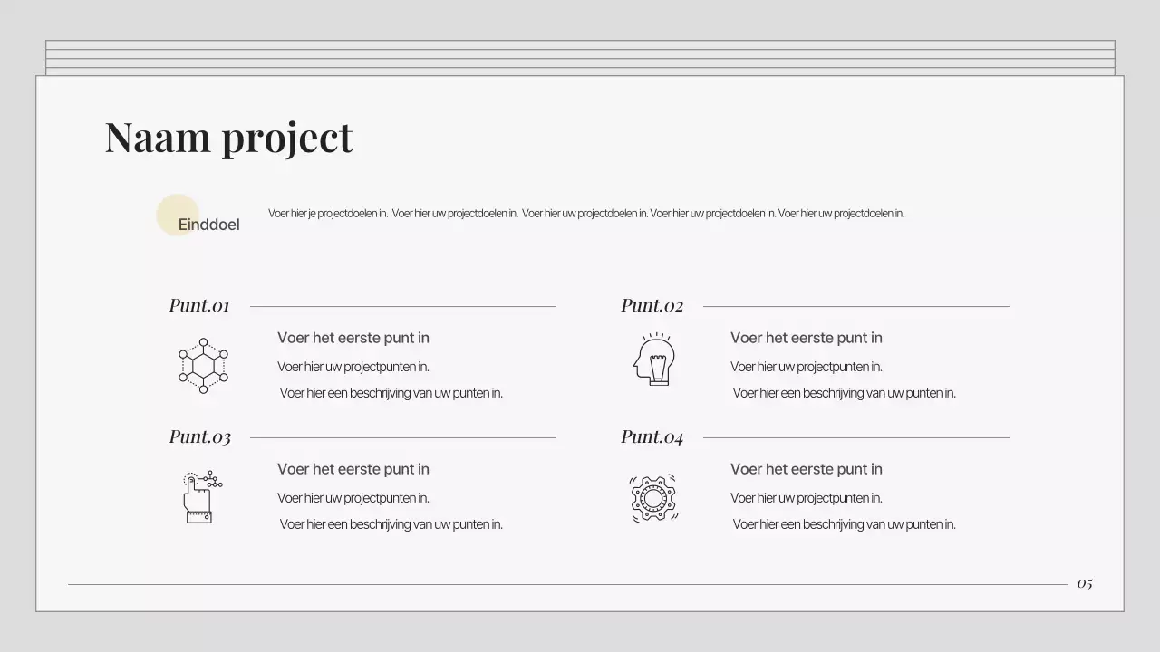 Een grijze, eenvoudige marketingportefeuille
