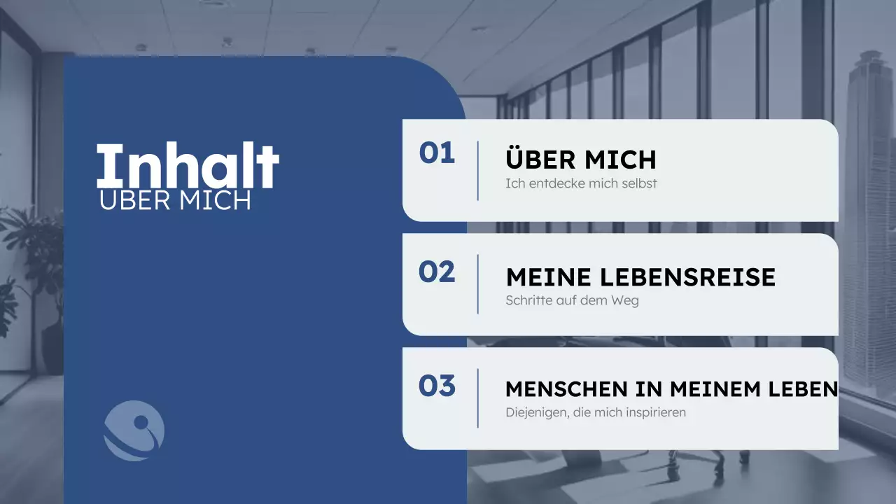 blue modern about me business