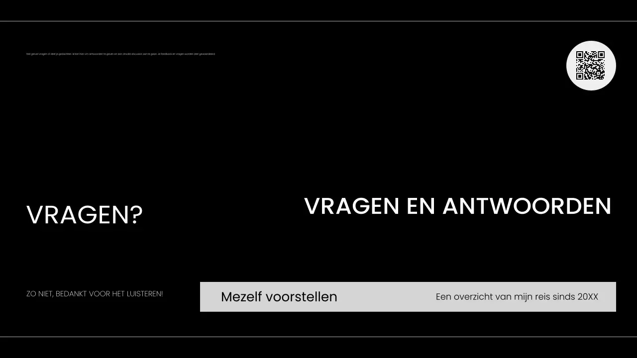 zwart-wit moderne zelf-introductie portfolio