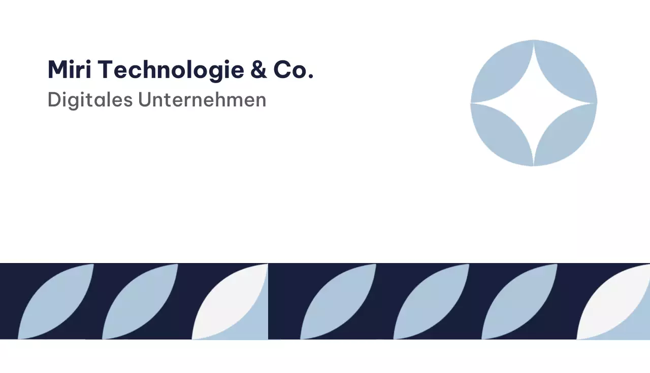 marineblau moderne Visitenkarte