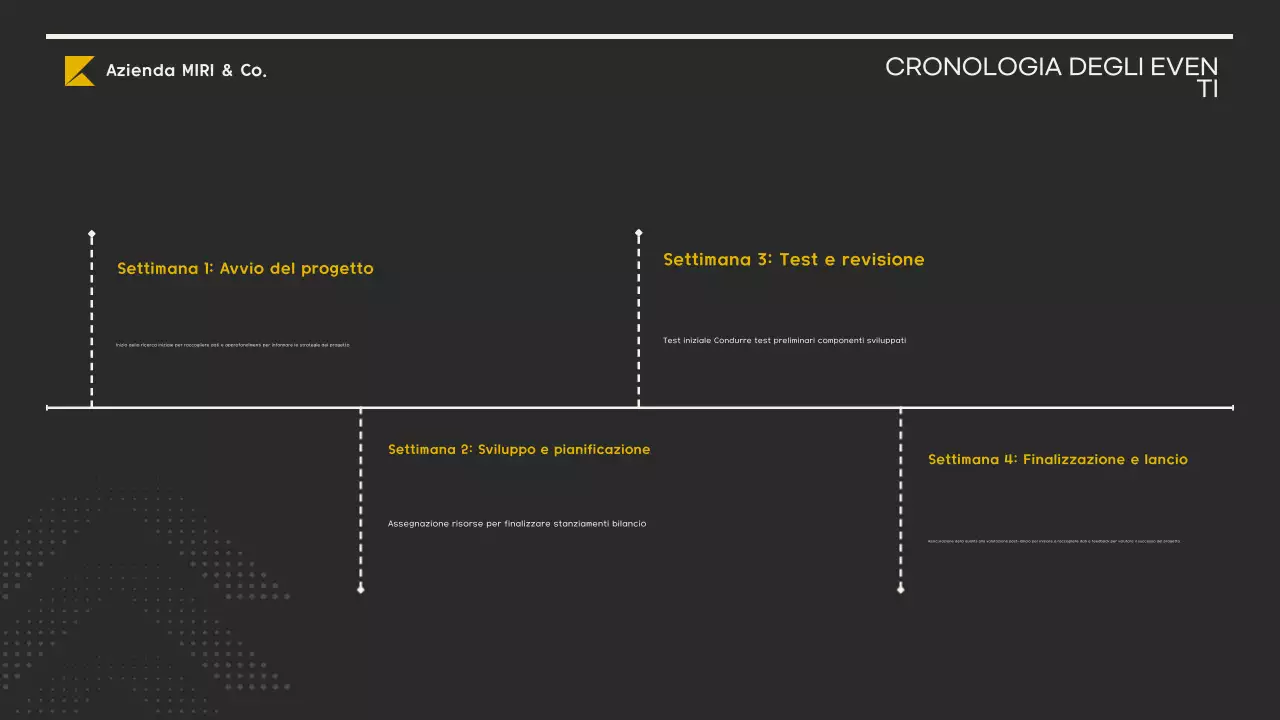 piano aziendale giallo moderno