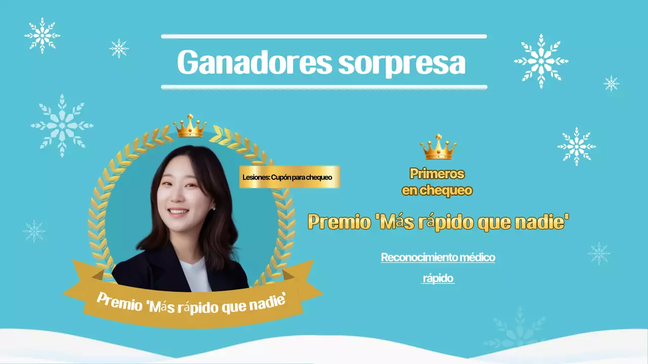 Celebración de fin de año sencilla en azul claro