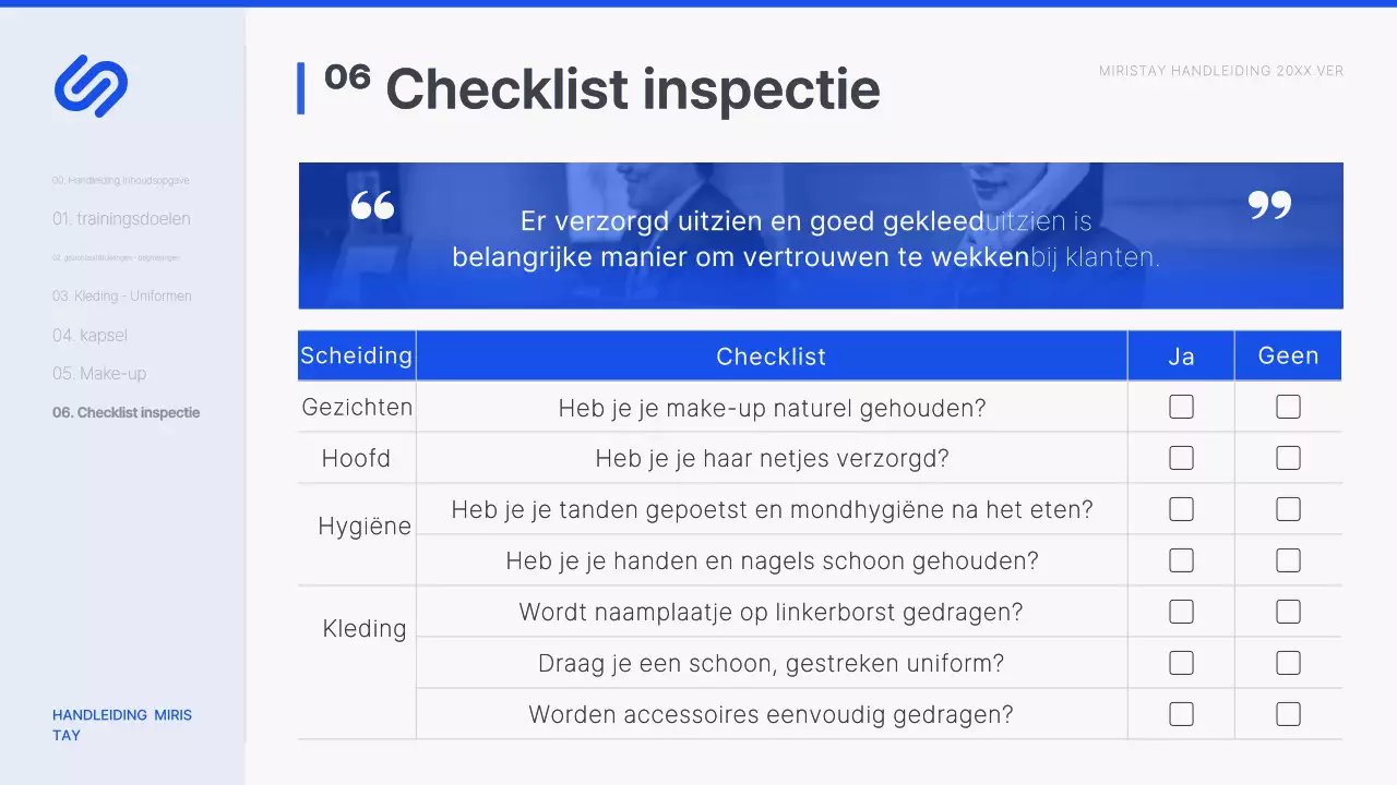 Blue clean beleidsdocumentatie