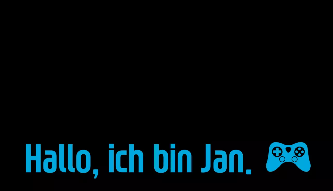 blaue Visitenkarte mit modernem Inhalt