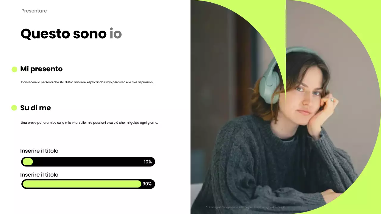 annuncio di presentazione moderno al neon